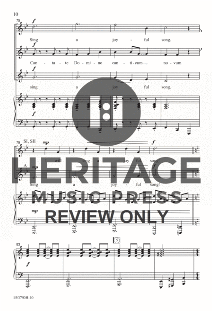 Cantate Domino Cantate Domino SSA scores gallery preview page 8