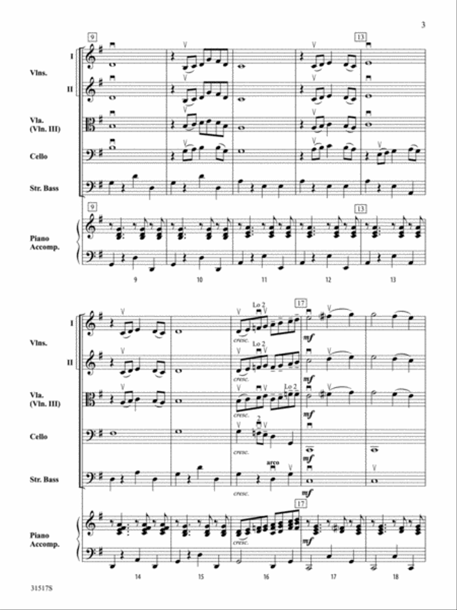 Song of Mexico Song of Mexico String Orchestra scores gallery preview page 3