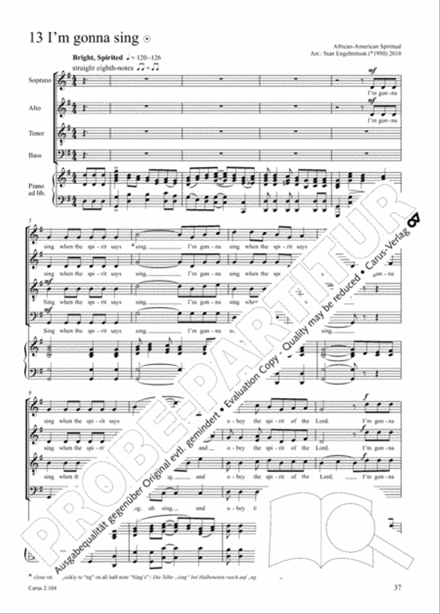 Hallelujah. Gospels and Spirituals for mixed choir Mixed Choir scores gallery preview page 25