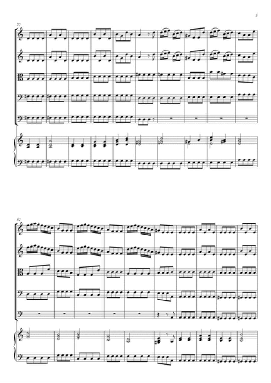 Concerto for Strings in C major RV 109 String Orchestra scores gallery preview page 2
