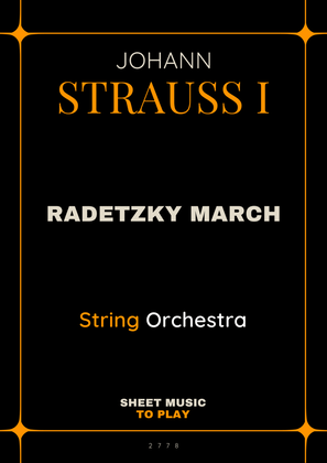 Book cover for Radetzky March - String Orchestra (Full Score and Parts)