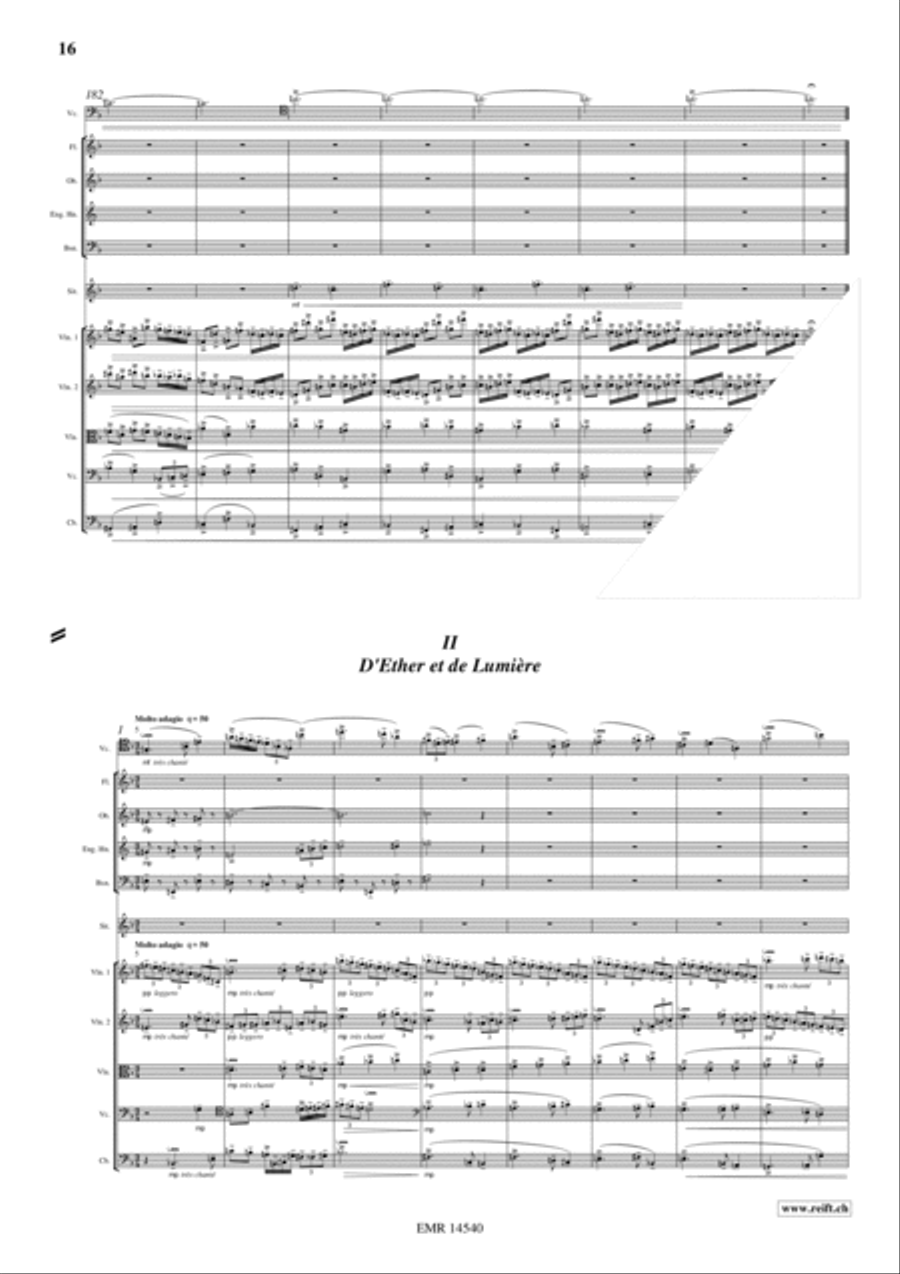 Cello Concerto Glints and Stars Chamber Orchestra scores gallery preview page 8