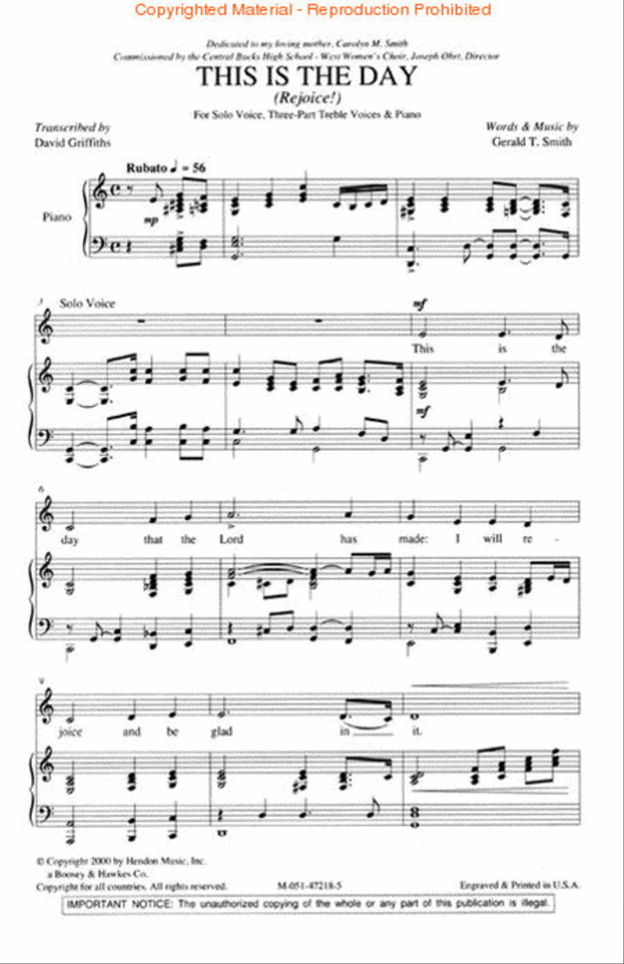 <br>Sheet music extract