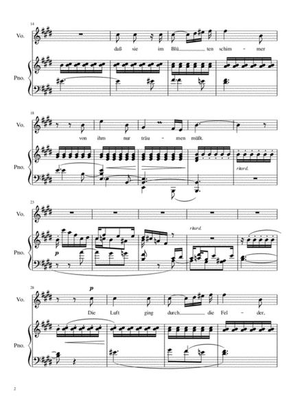 Mondnacht Op.39 No.5 - E Major