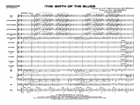 (The) Birth of the Blues: Score