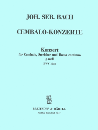 Harpsichord Concerto in G minor BWV 1058