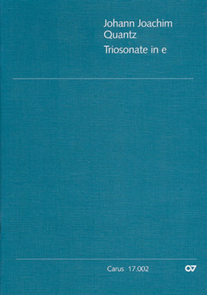 Trio Sonata in E minor (Triosonate in e)