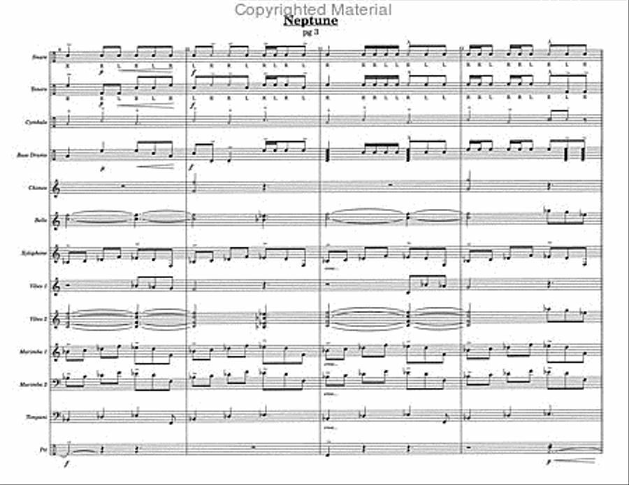 Neptune Neptune Percussion Ensemble scores gallery preview page 5