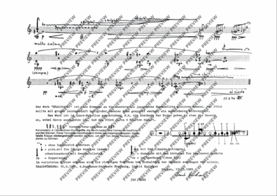 Shakuhachi Flute Solo scores gallery preview page 3