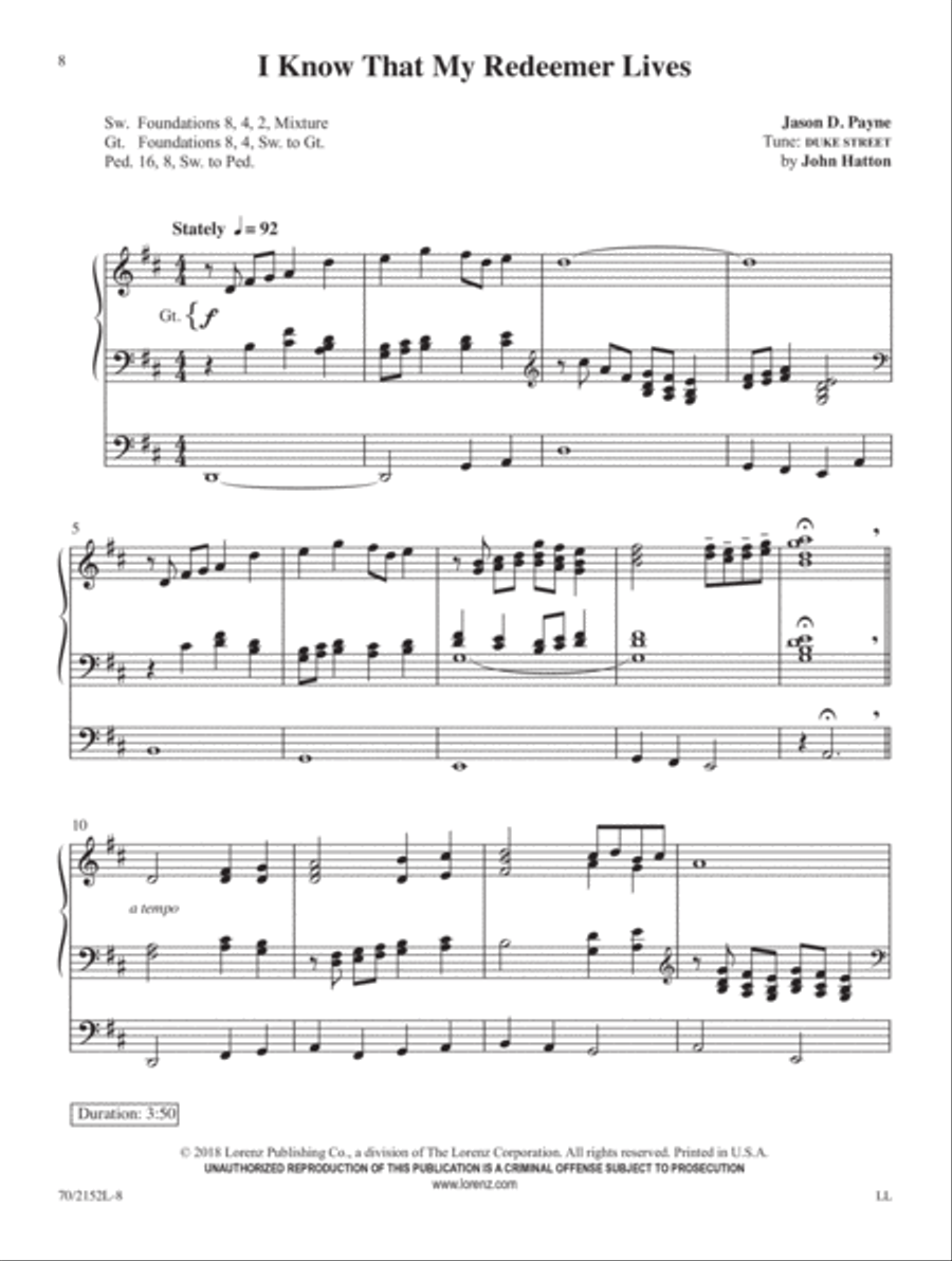 Easter Jubilation Organ Solo scores gallery preview page 4
