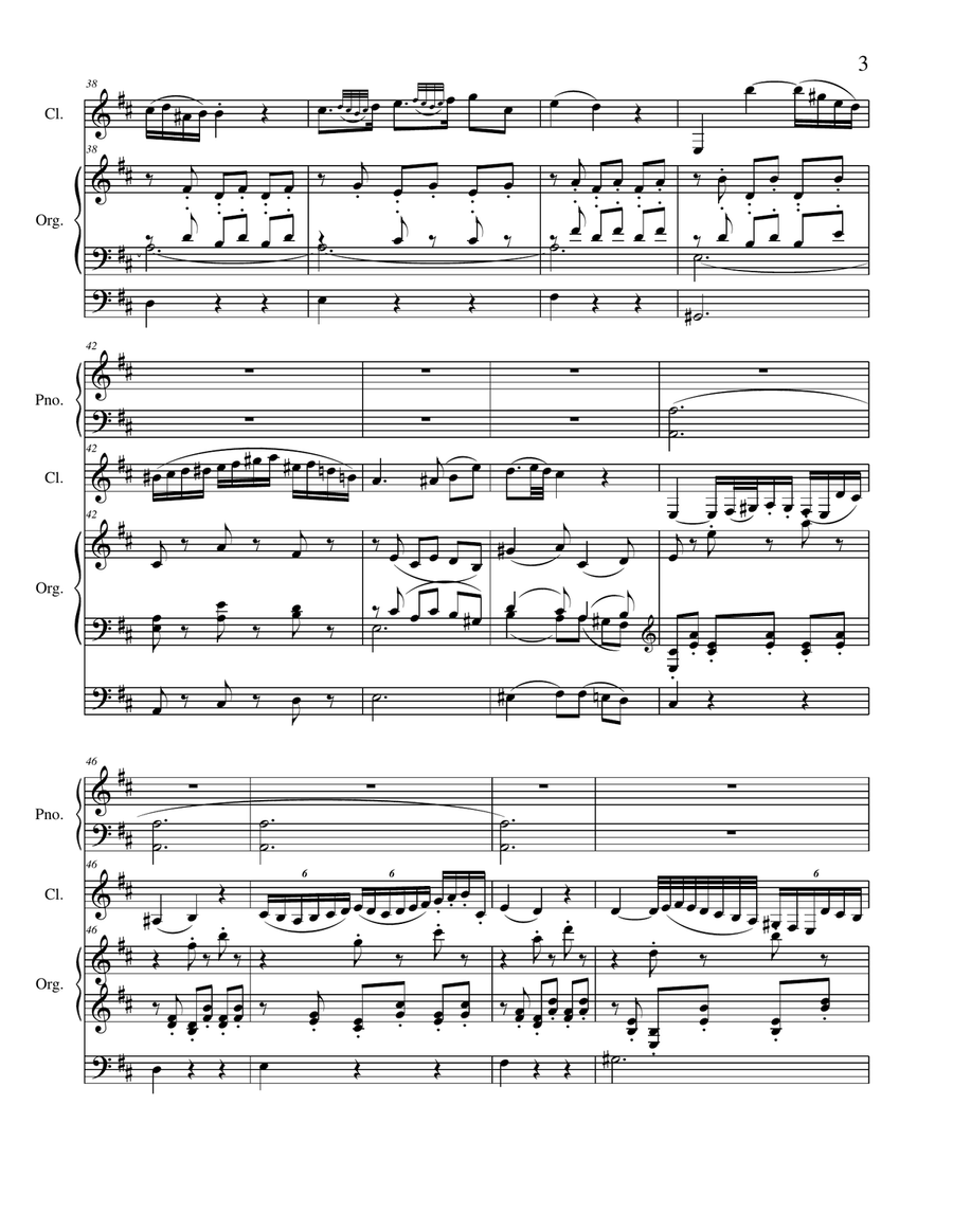 Adagio from Clarinet Concerto Adagio from Clarinet Concerto Small Ensemble scores gallery preview page 3
