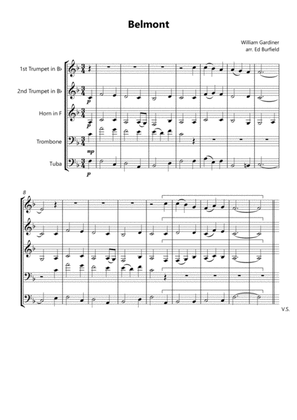 Belmont - Hymn Tune for Brass Quintet (with descant)