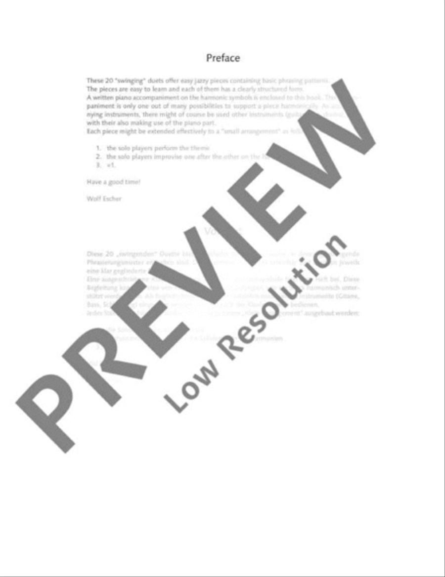 Swinging Trumpets Trumpet Duet scores gallery preview page 3