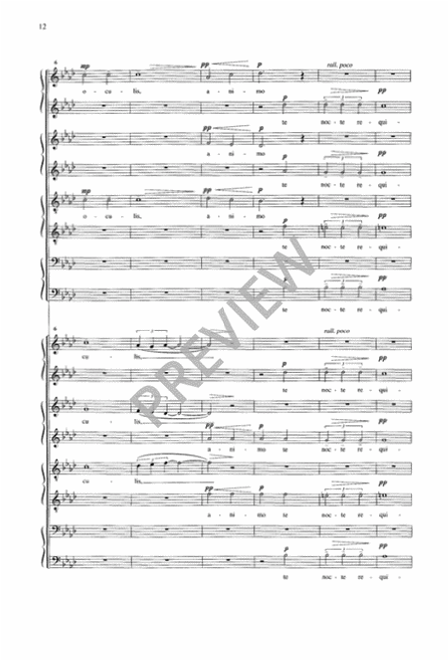 Two Motets (1. Mosella, 2. Te Vigilans Oculis) 4-Part scores gallery preview page 13