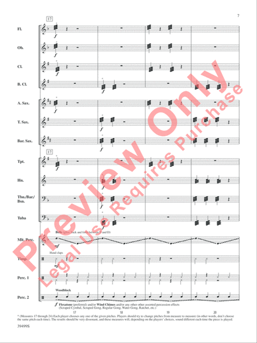 At the Edge of Chaos Concert Band scores gallery preview page 8