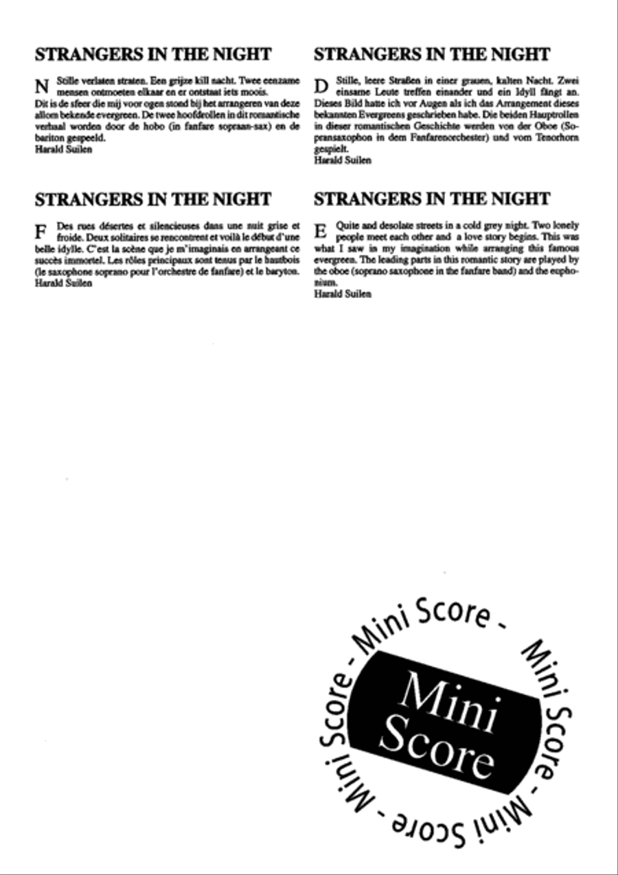 Strangers in the Night Mixed Choir scores gallery preview page 18