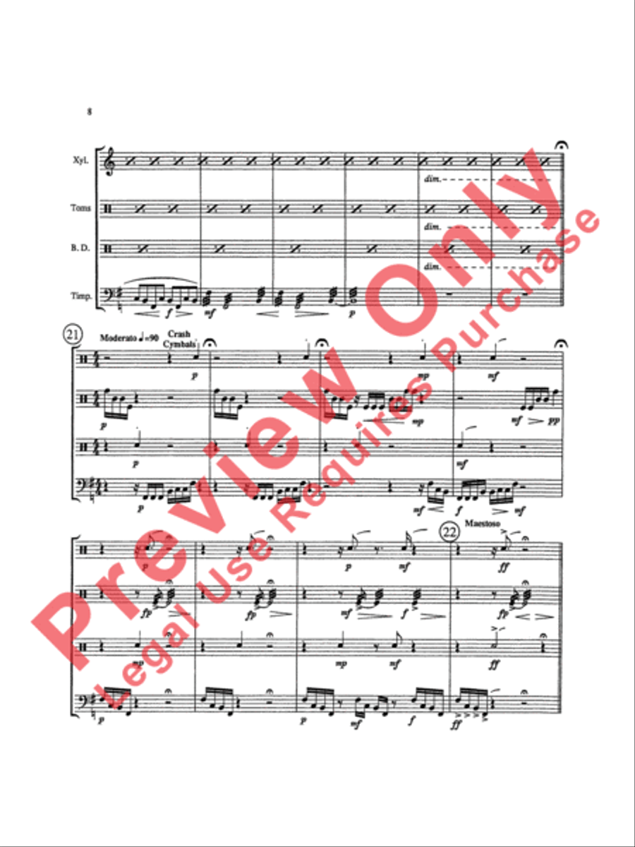 Triptych Percussion Ensemble scores gallery preview page 11
