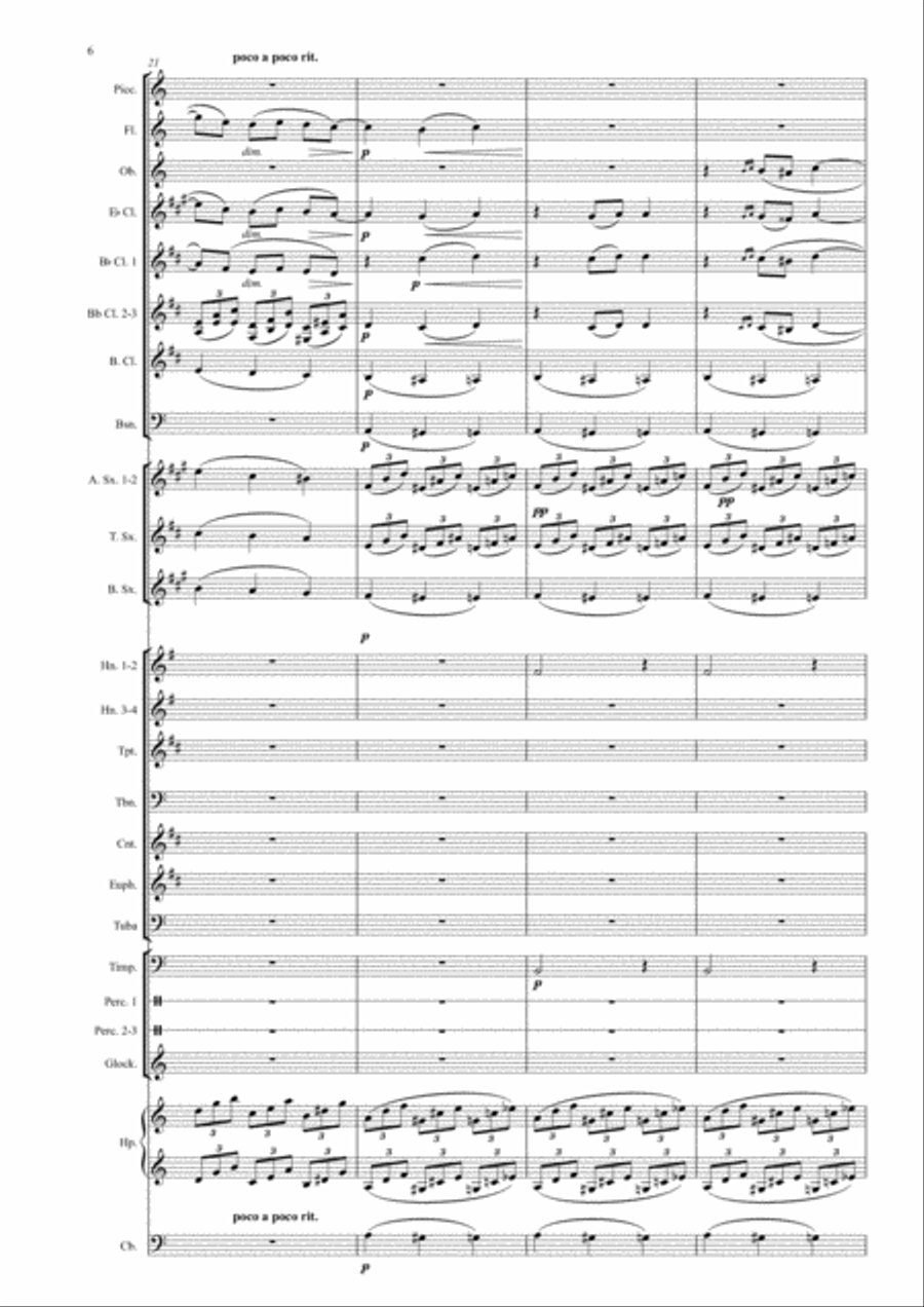 Etude-tableaux Op.39 # 2 Concert Band scores gallery preview page 6