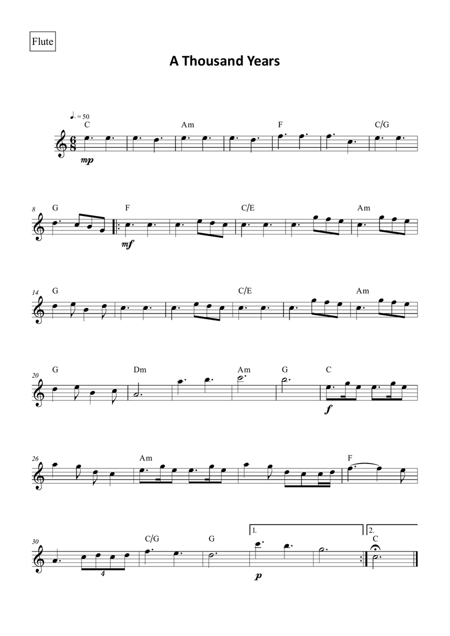 A Thousand Years Woodwind Quintet scores gallery preview page 5