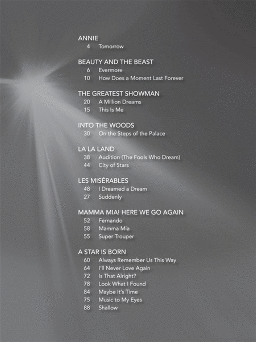 Songs from A Star Is Born, La La Land, The Greatest Showman, and More Movie Musicals Electronic Keyboard scores gallery preview page 3
