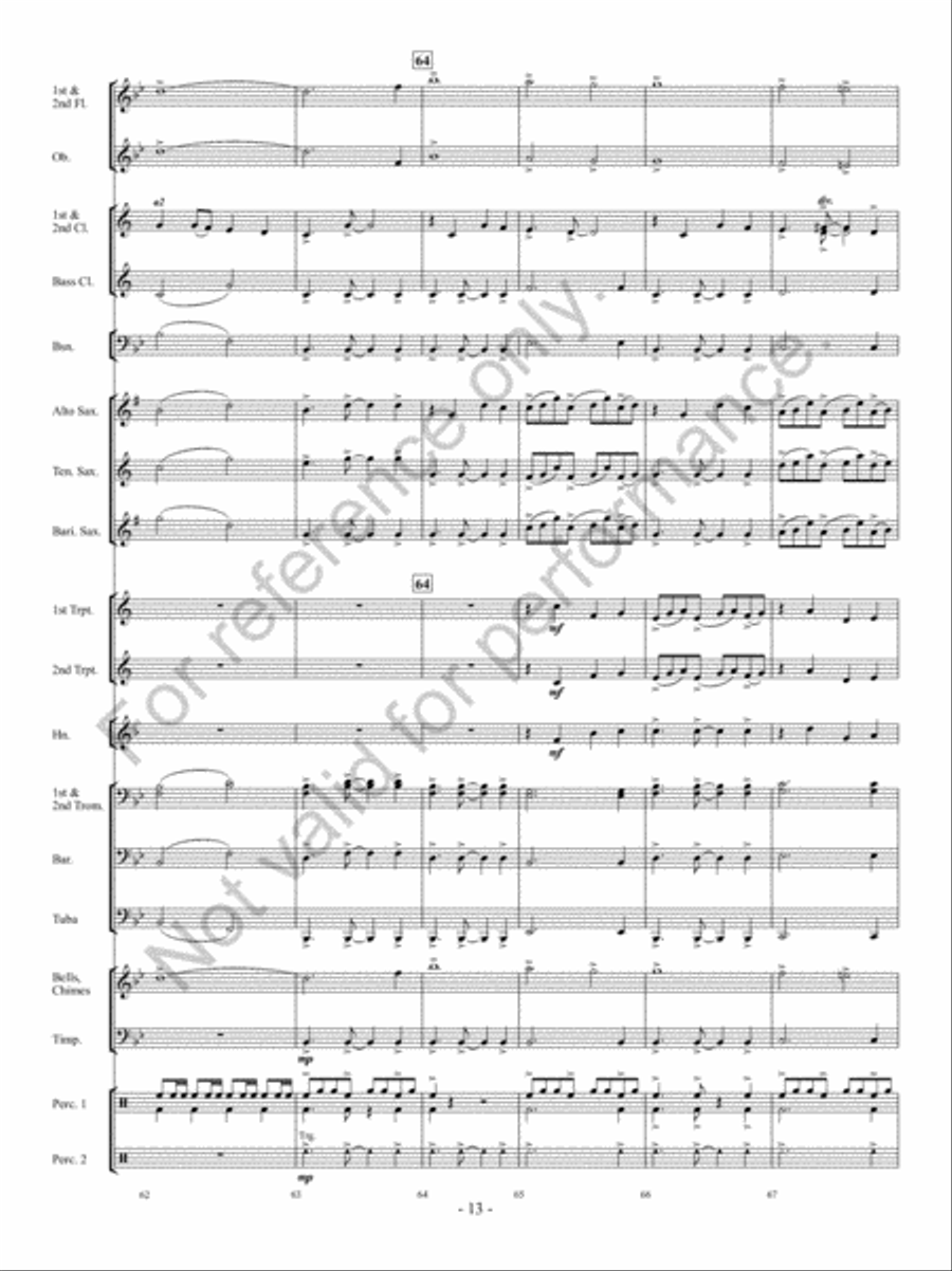 Hope Springs Eternal Concert Band scores gallery preview page 12
