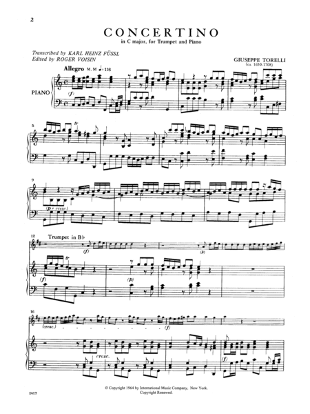 Concertino In C Major
