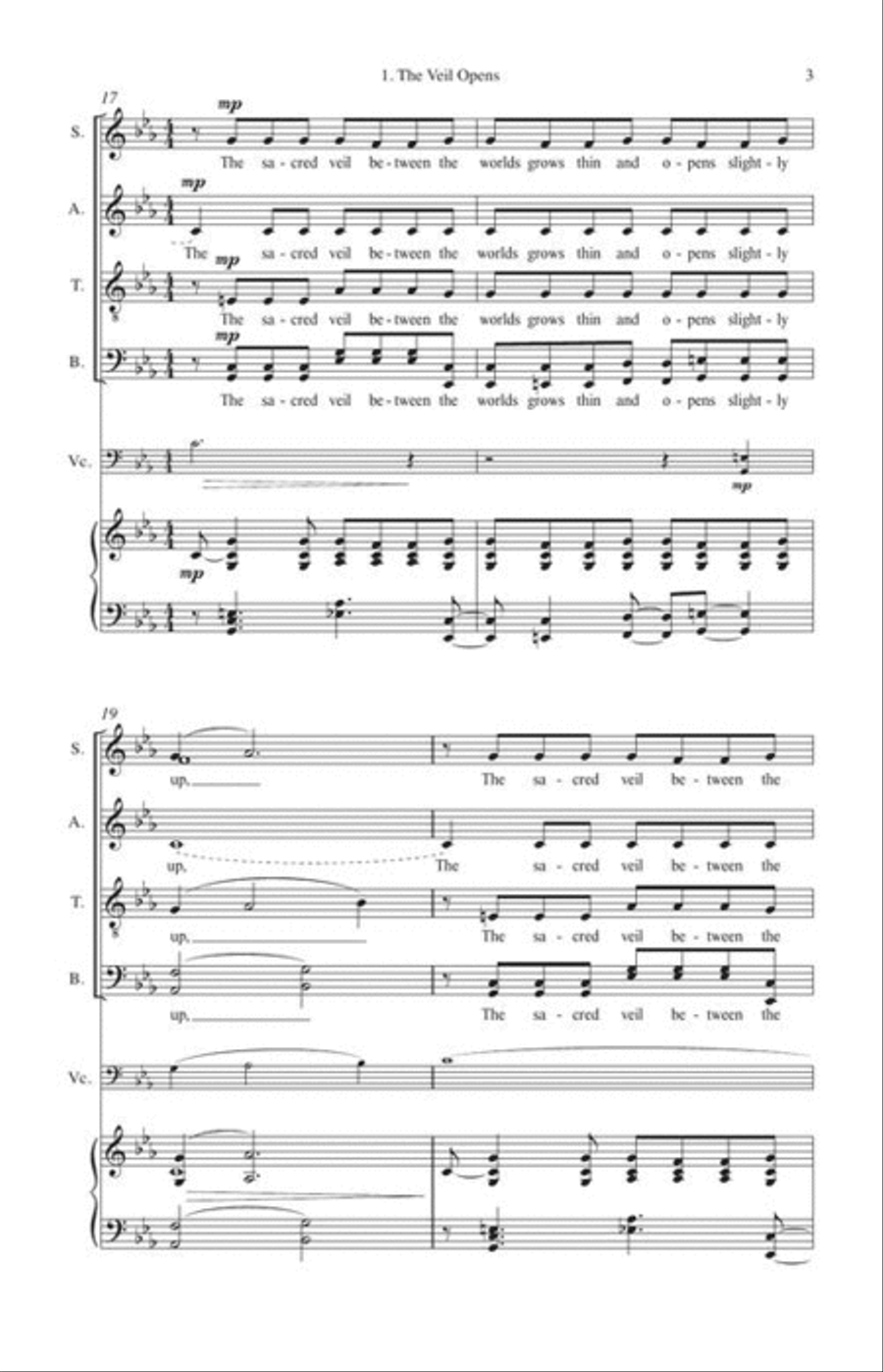 The Sacred Veil 4-Part scores gallery preview page 12