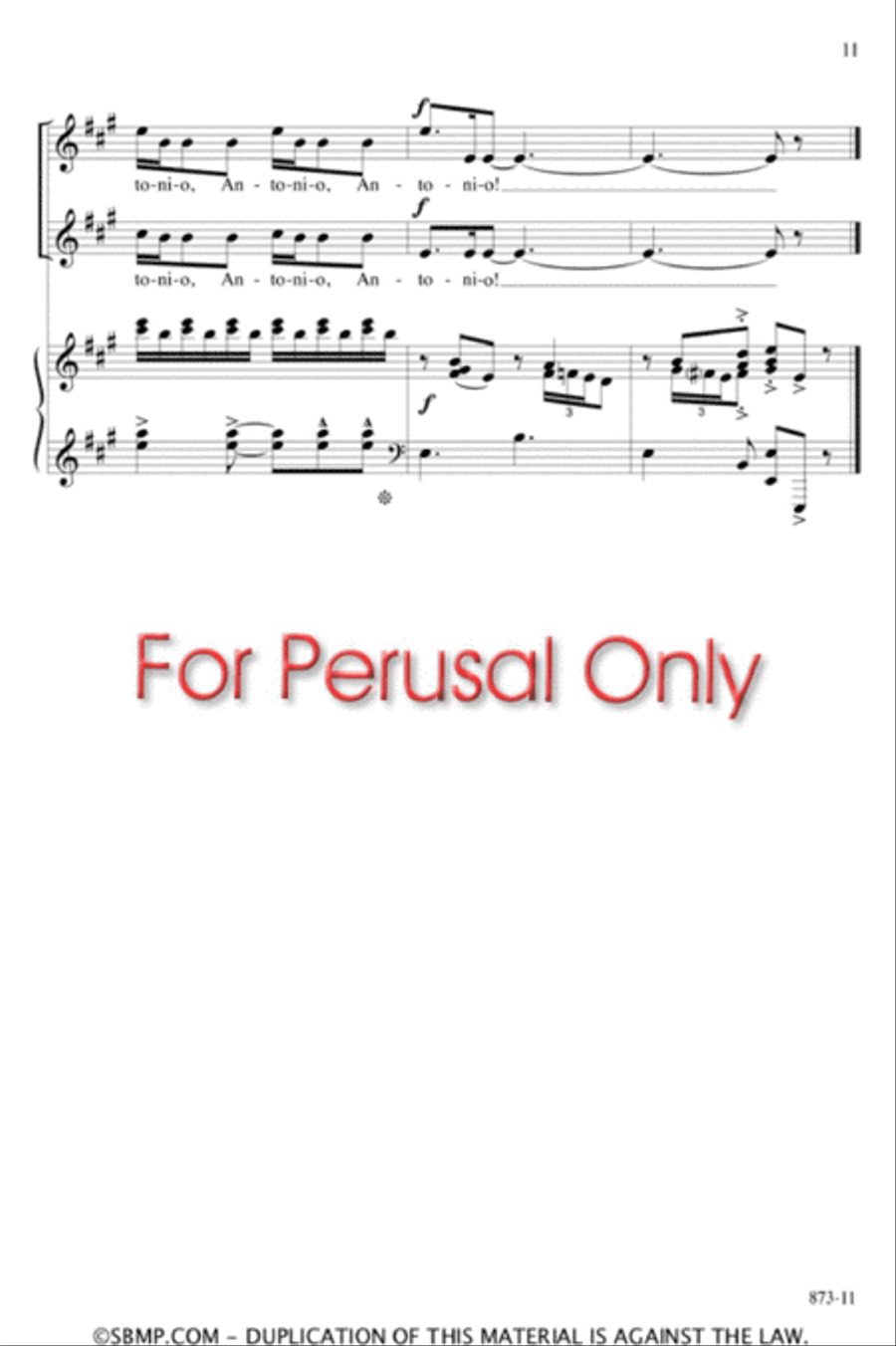 Antonio - Two-part Octavo 2-Part scores gallery preview page 10