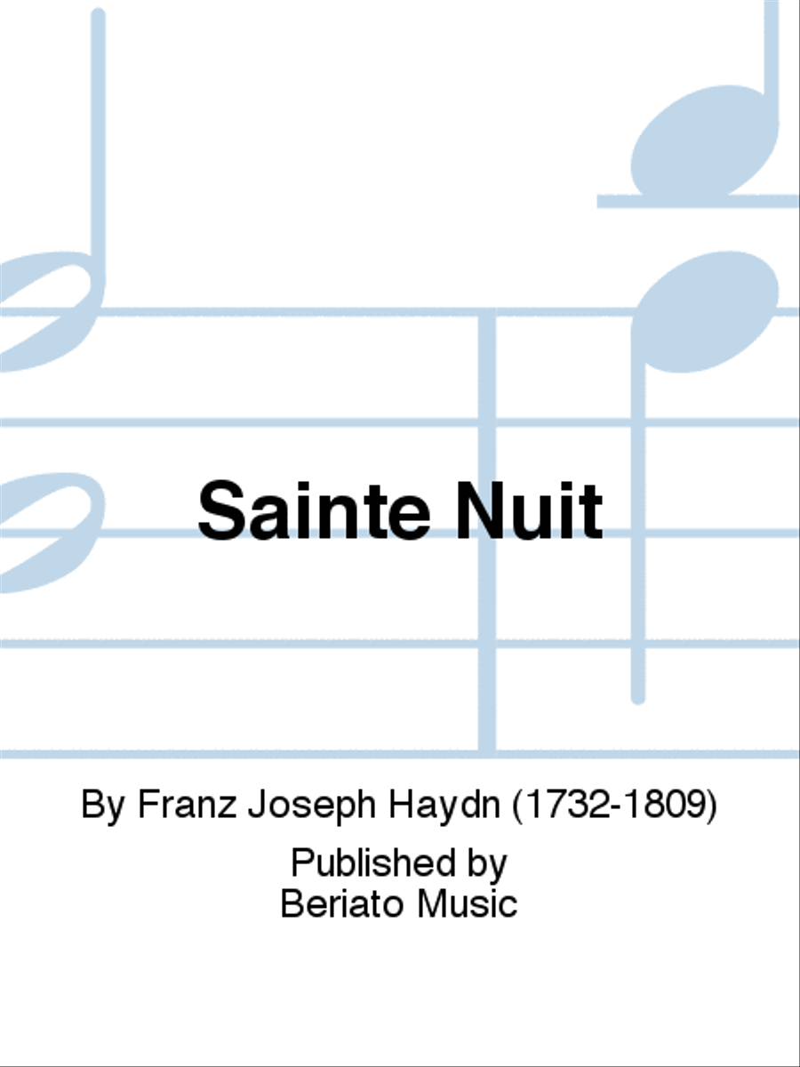 Sainte Nuit Mixed Choir scores gallery preview page 1