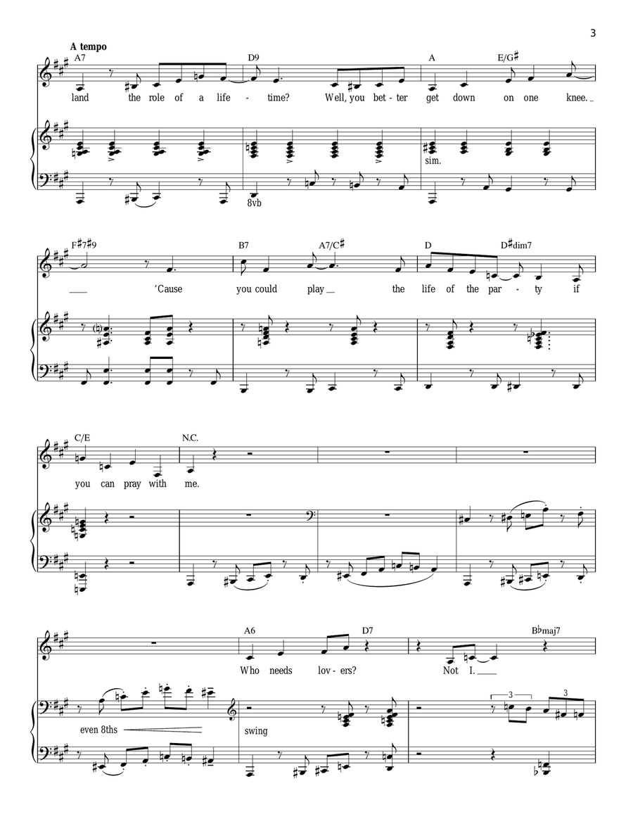 The Life Of The Party Piano, Vocal scores gallery preview page 3