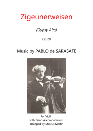 Book cover for Zigeunerweisen (Gypsy Airs) for Violin with Piano Accompaniment