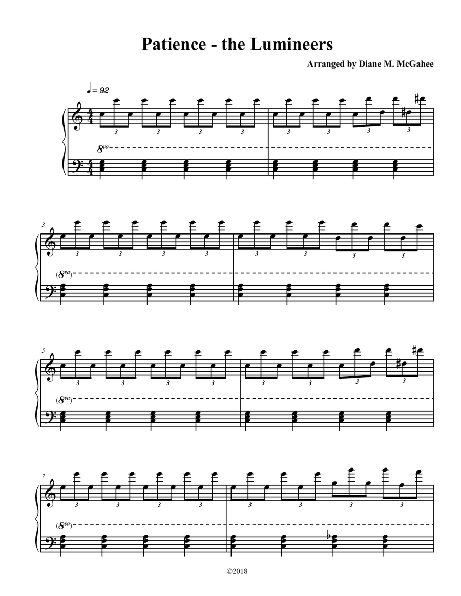 Patience Small Ensemble scores gallery preview page 1