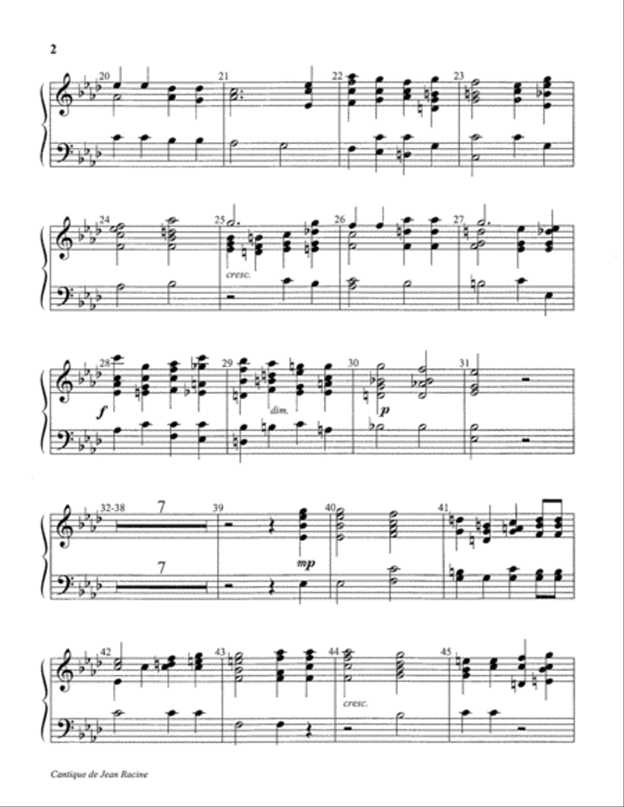 Cantique de Jean Racine Cantique de Jean Racine 5-Octaves scores gallery preview page 6