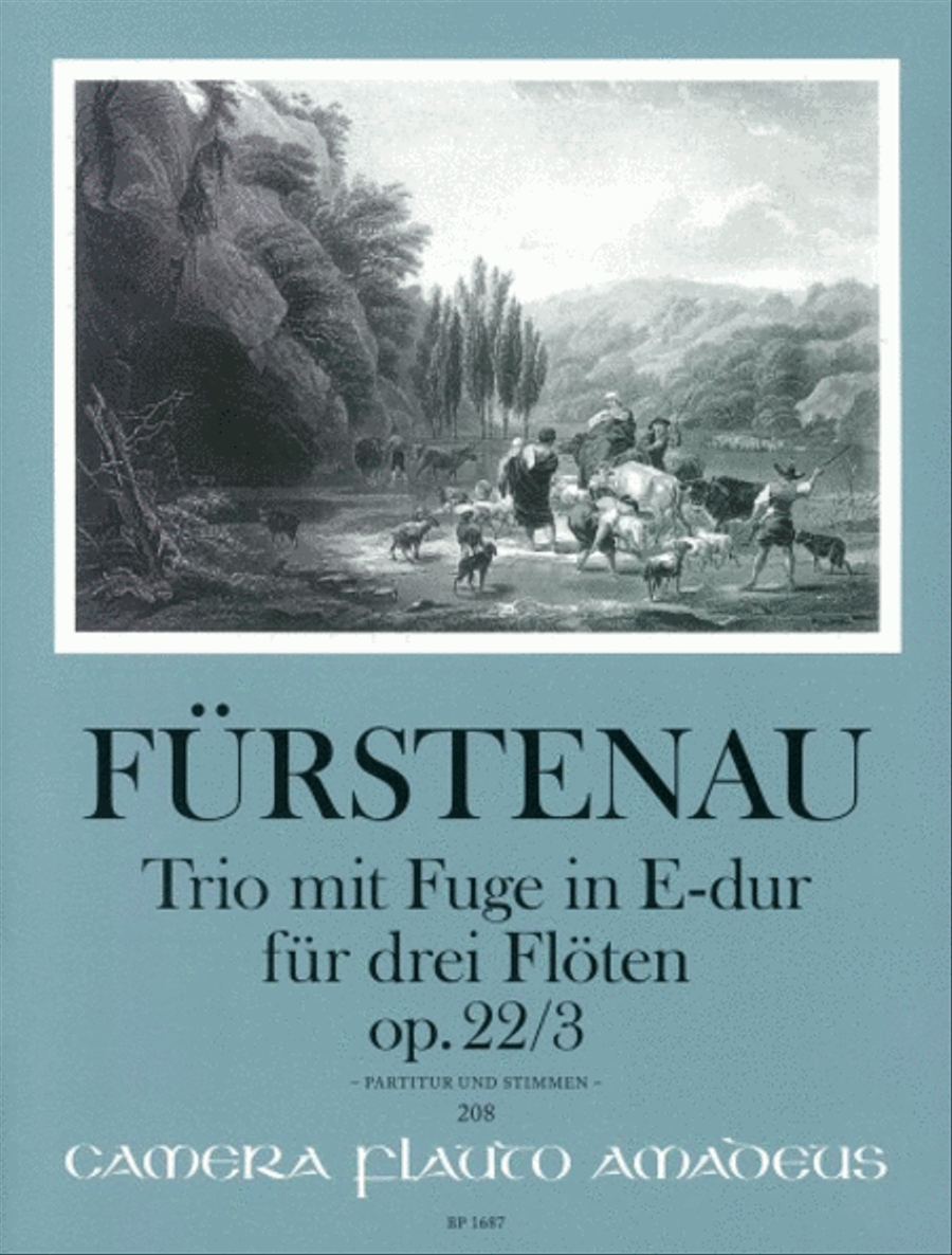 Trio with Fugue op. 22/3 Flute Trio scores gallery preview page 1