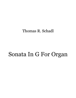 Sonata In G For Organ-First Movement