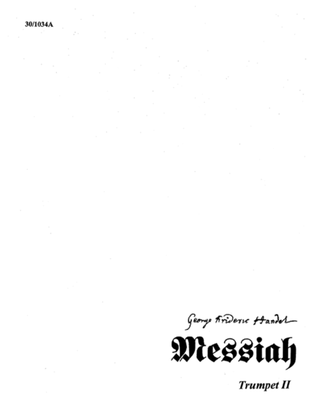 Book cover for Messiah - Trumpet II