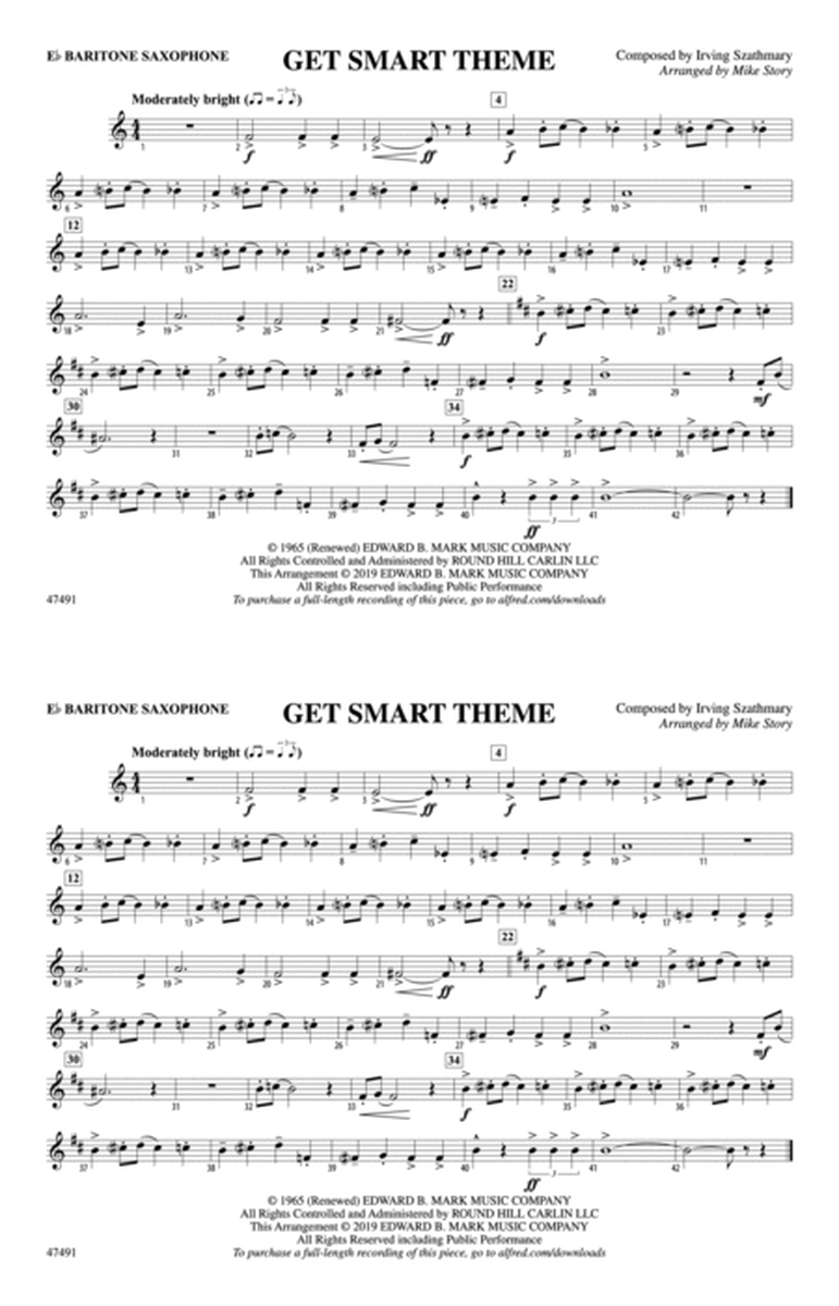 Get Smart Theme: E-flat Baritone Saxophone