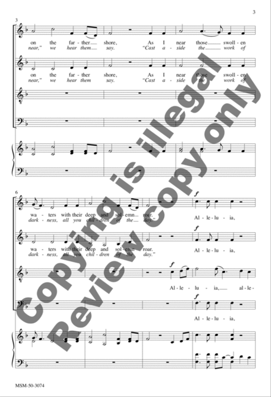 Hark! I Hear the Harps Eternal / Hark, I Hear the Harps Resounding 4-Part scores gallery preview page 3