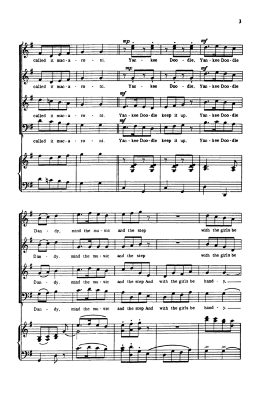 Yankee Doodle 4-Part scores gallery preview page 18