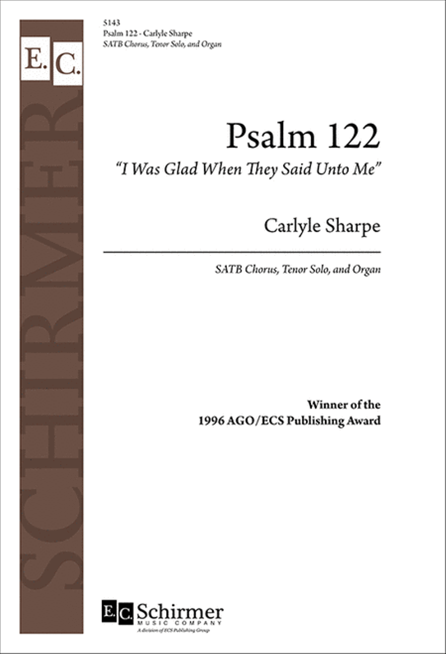Psalm 122 (I Was Glad When They Said Unto Me) 4-Part scores gallery preview page 1