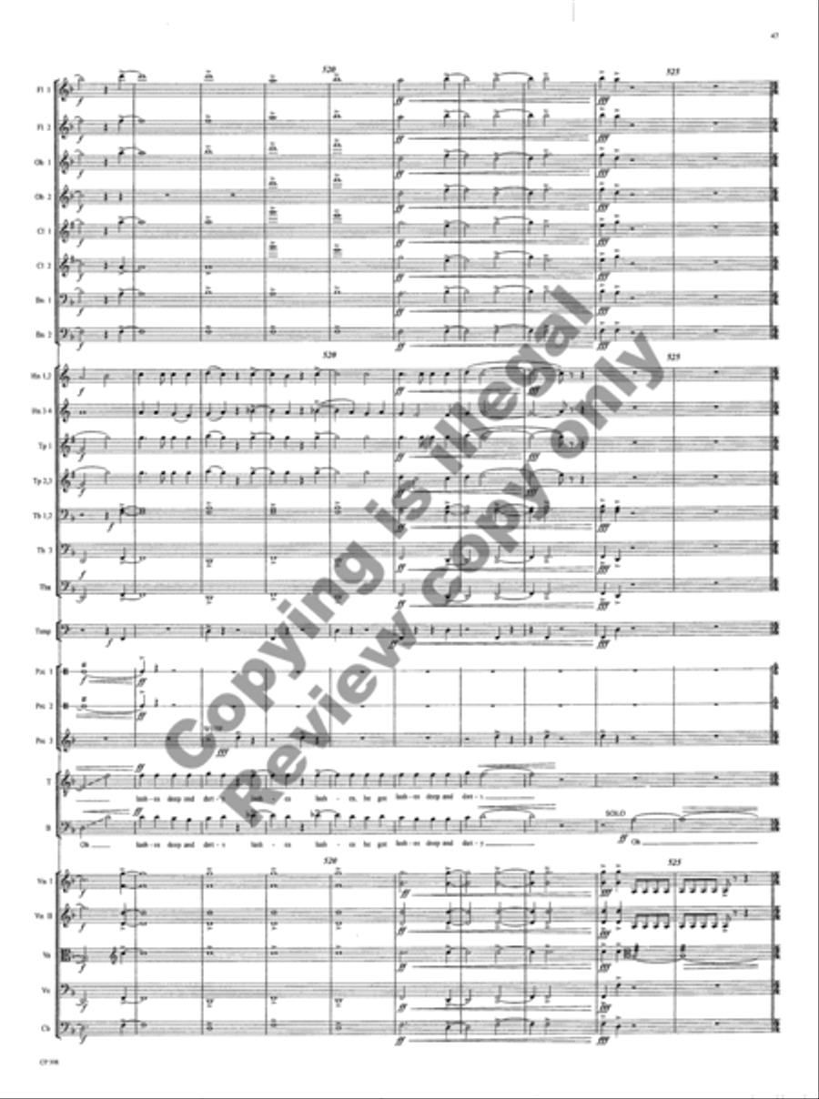 American Folk Song Suite (Orchestra Score) Choir scores gallery preview page 103