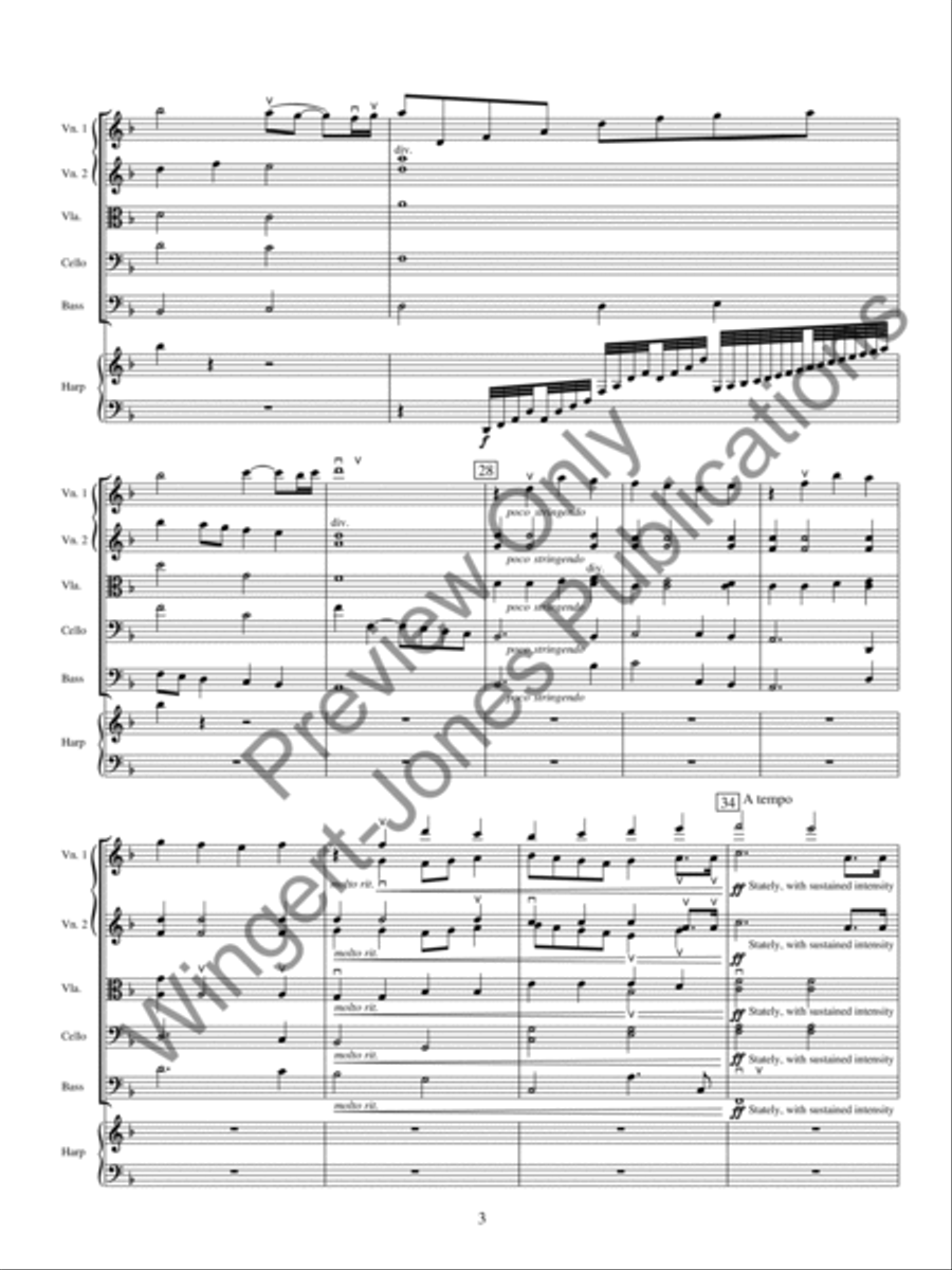 Elegy Elegy String Orchestra scores gallery preview page 6