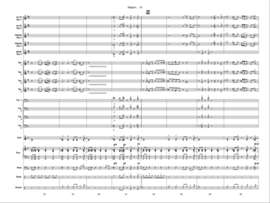 Steppin' Up! Jazz Ensemble scores gallery preview page 4