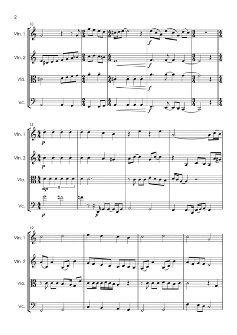 Strawberry Fields Forever String Quartet scores gallery preview page 6