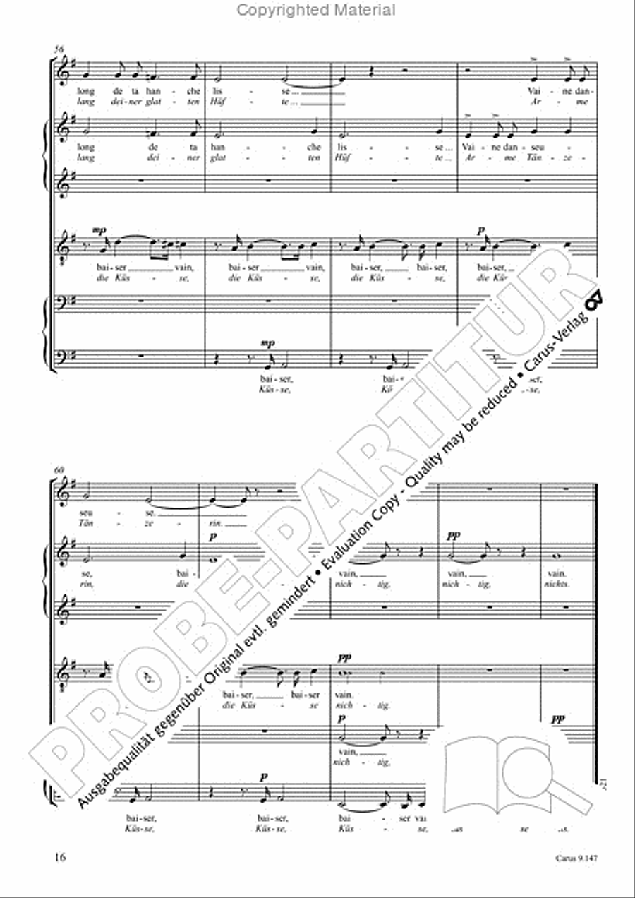 Gottwald/Faure: Deux Melodies Choir scores gallery preview page 17