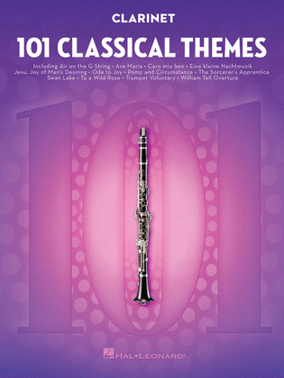 Book cover for 101 Classical Themes for Clarinet