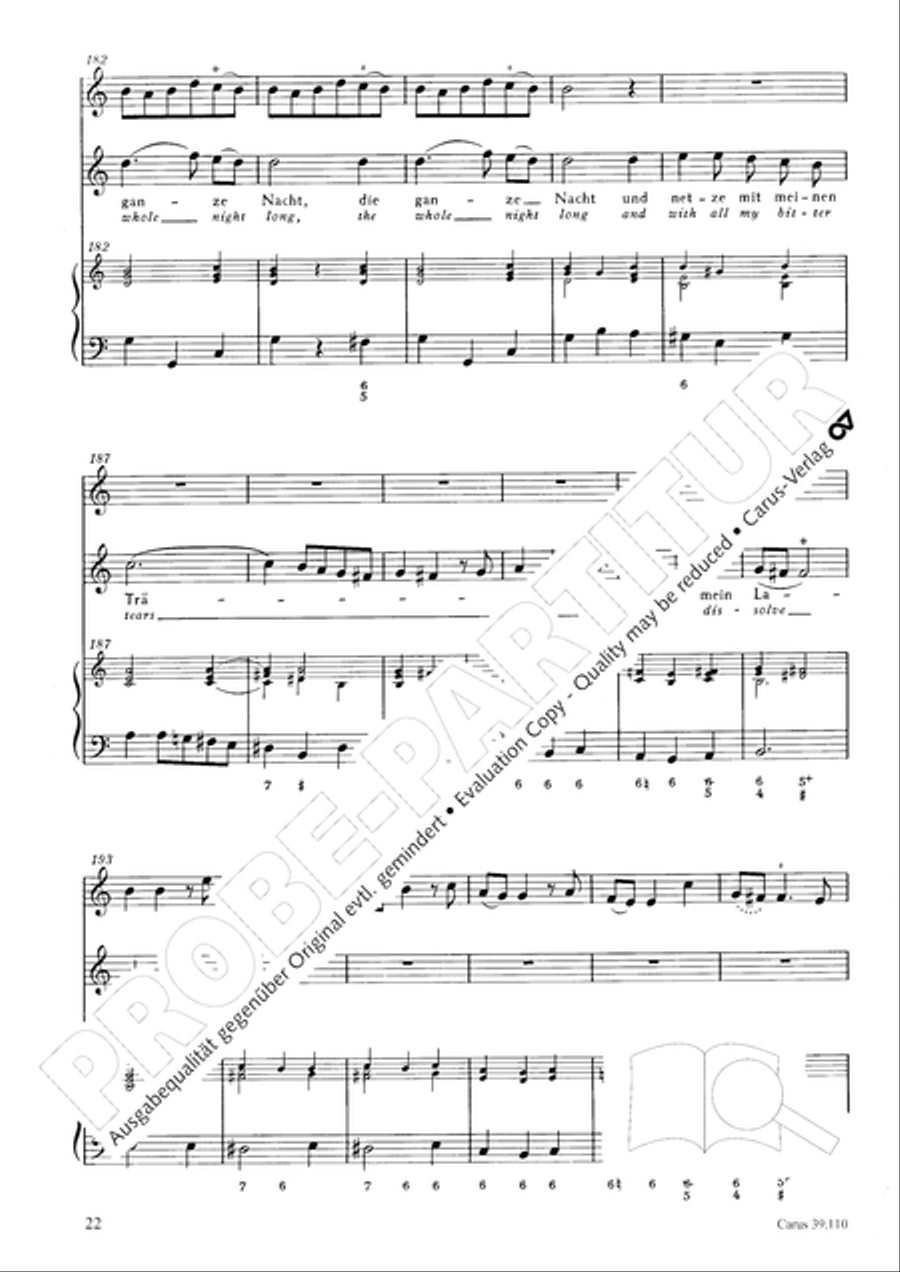 O Lord, punish me not (Ach Herr, strafe mich nicht) Tenor Voice scores gallery preview page 23