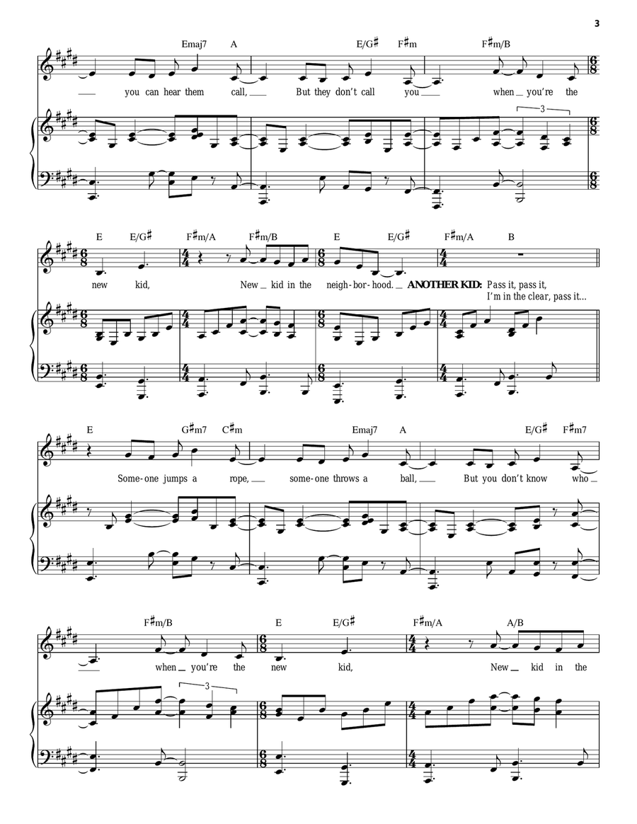 New Kid In The Neighborhood Piano, Vocal, Guitar scores gallery preview page 3