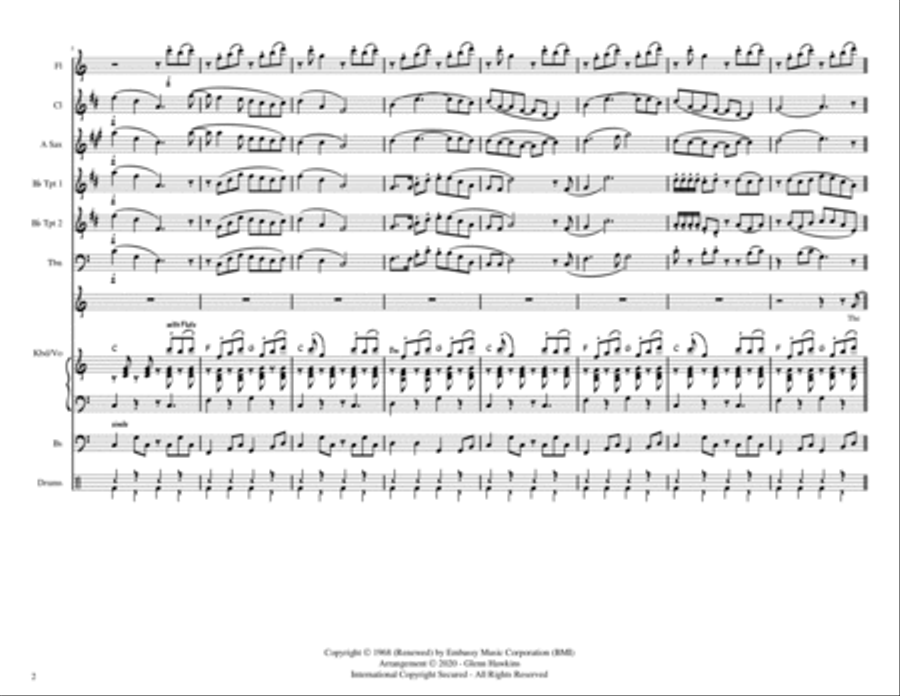 The Tide Is High Jazz Ensemble scores gallery preview page 3