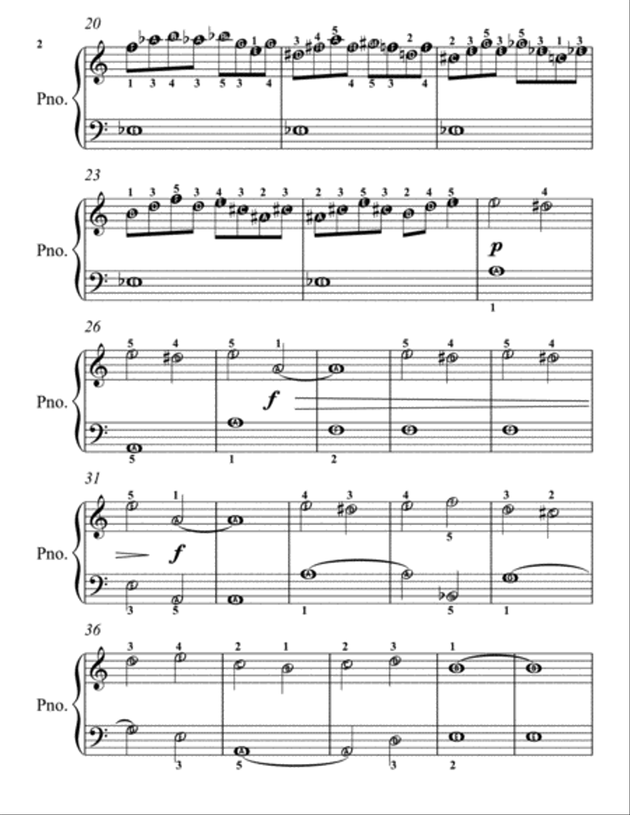 Aquarium Carnival of the Animals Easy Piano Sheet Music Easy Piano scores gallery preview page 3